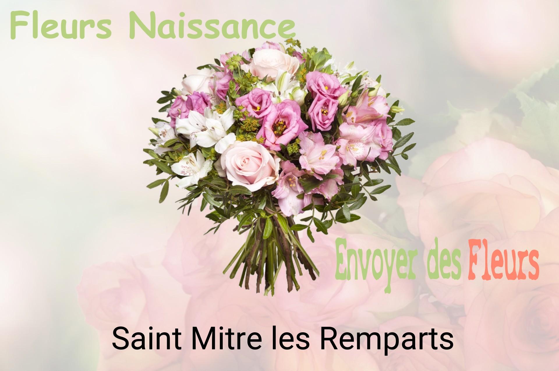 Bouquet de fleurs de naissance livré à Saint-Mitre-les-Remparts